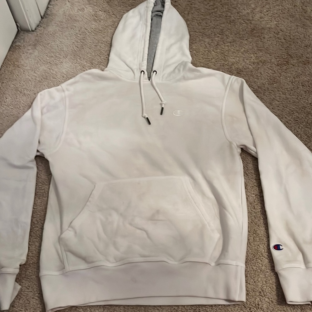 White champion hoodie